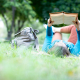 summer reading outside