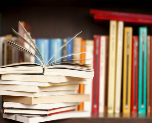 pile of books