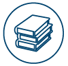 stack of school books icon